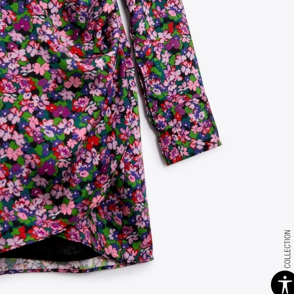 Zara Floral Print Dress NWT - Picture 6 of 6